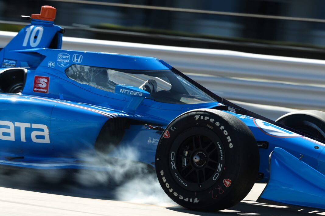 Kevin Magnussen az IndyCar sebringi tesztjén
