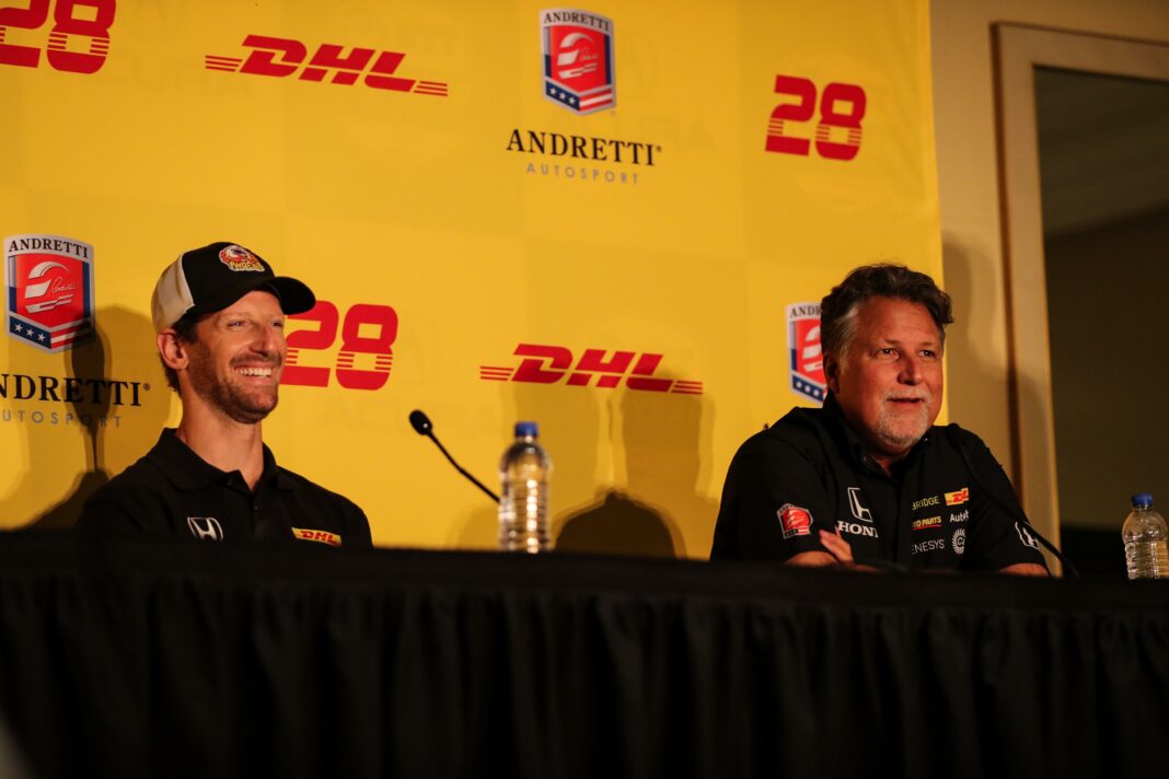 Romain Grosjean és Michael Andretti