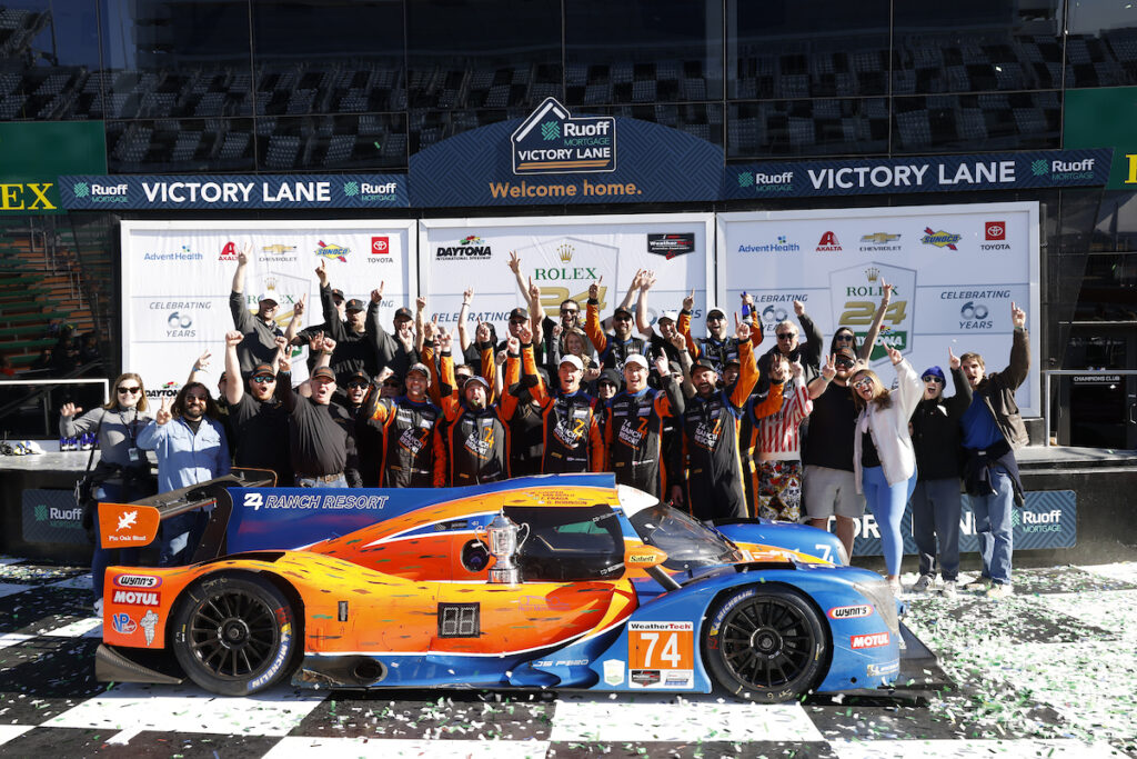 A Ligier már az alsóbb kategóriákba bizonyított, itt a Riley Motorsport győztes LMP3-as autója a 2022-es Daytonai 24 óráson