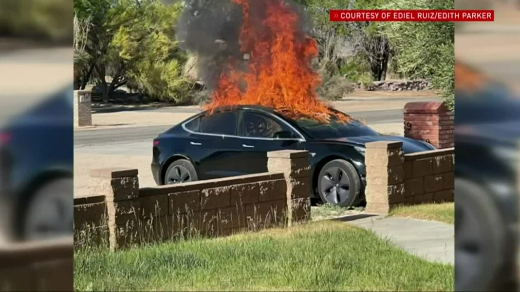 Tüzet fogott a Tesla