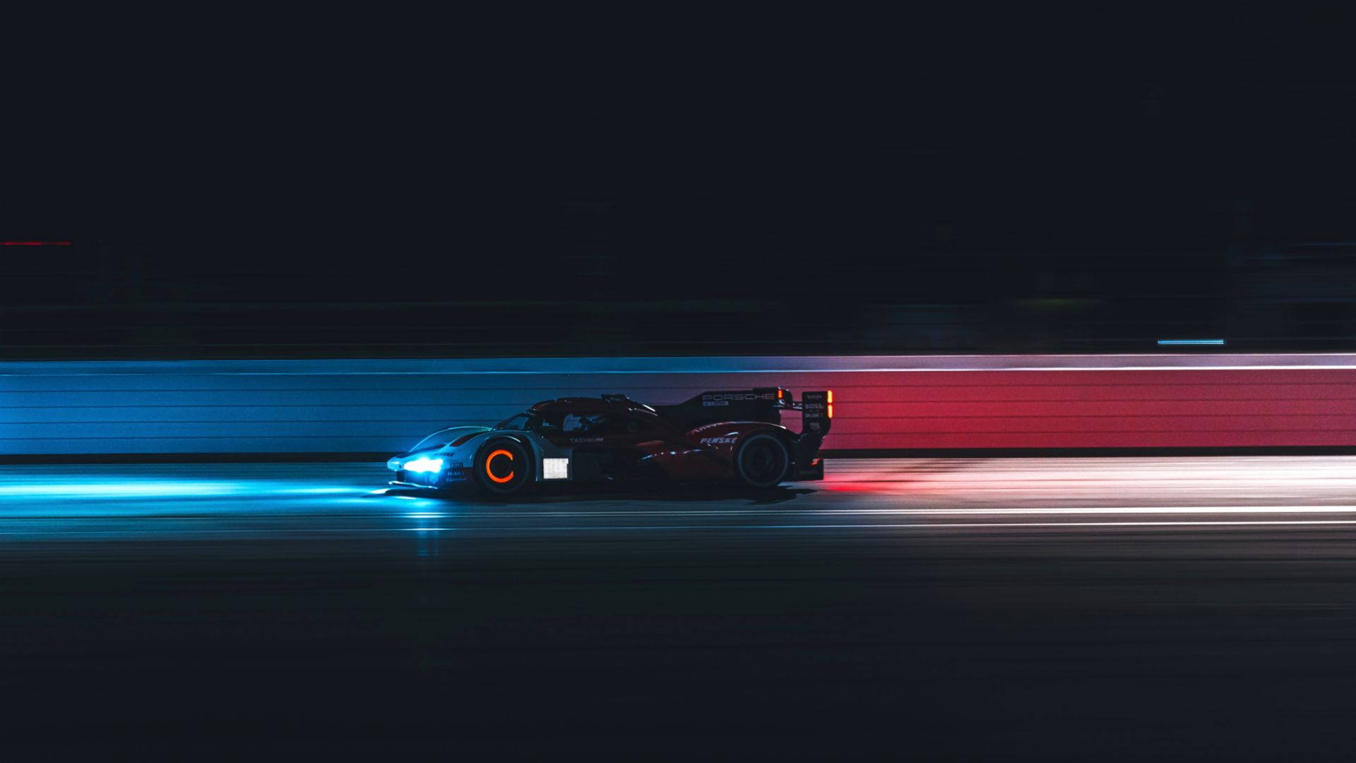 Porsche Daytona IMSA GTP éjszakai Teszt