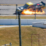 Jordan Anderson NASCAR Truck Series tűz