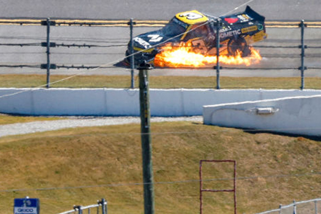 Jordan Anderson NASCAR Truck Series tűz