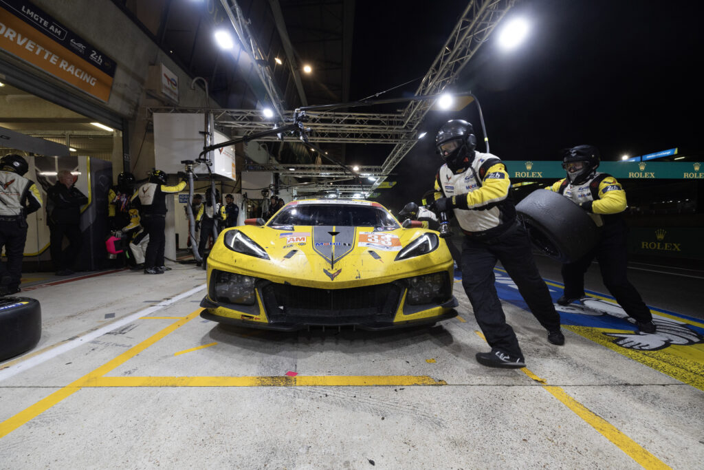 Corvette Racing; FIA World Endurance Championship; 24 Hours of Le Mans in Le Mans, France; June 10-11, 2023; Corvette C8.R No. 33 driven by Nicky Catsburg, Ben Keating, and Nicolas Varrone